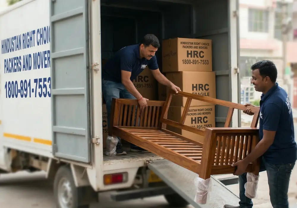 Safe loading and unloading services in Whitefields by HRC Packers