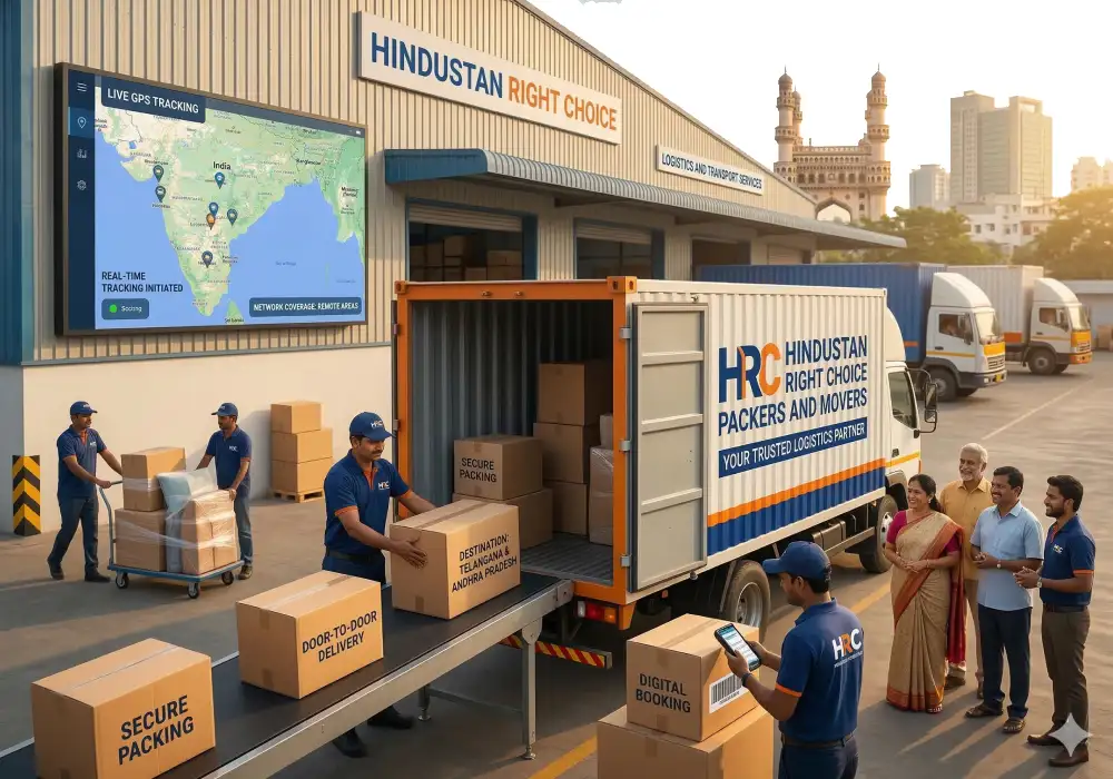 Logistics and transportation services in Whitefields by HRC Packers