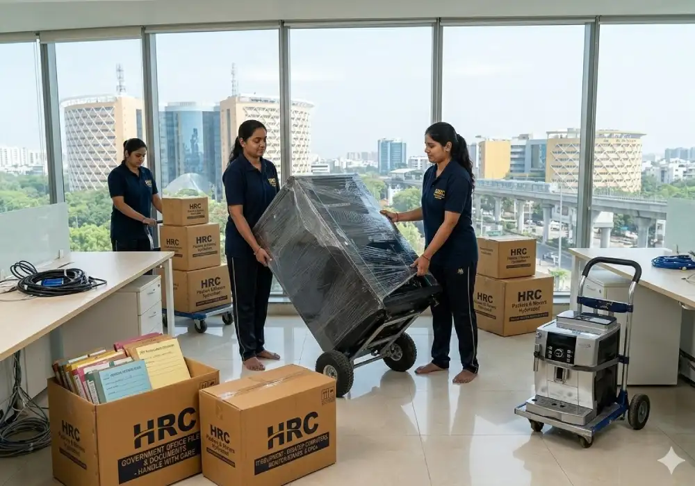Office shifting and relocation services in Visakhapatnam by Professional HRC Packers