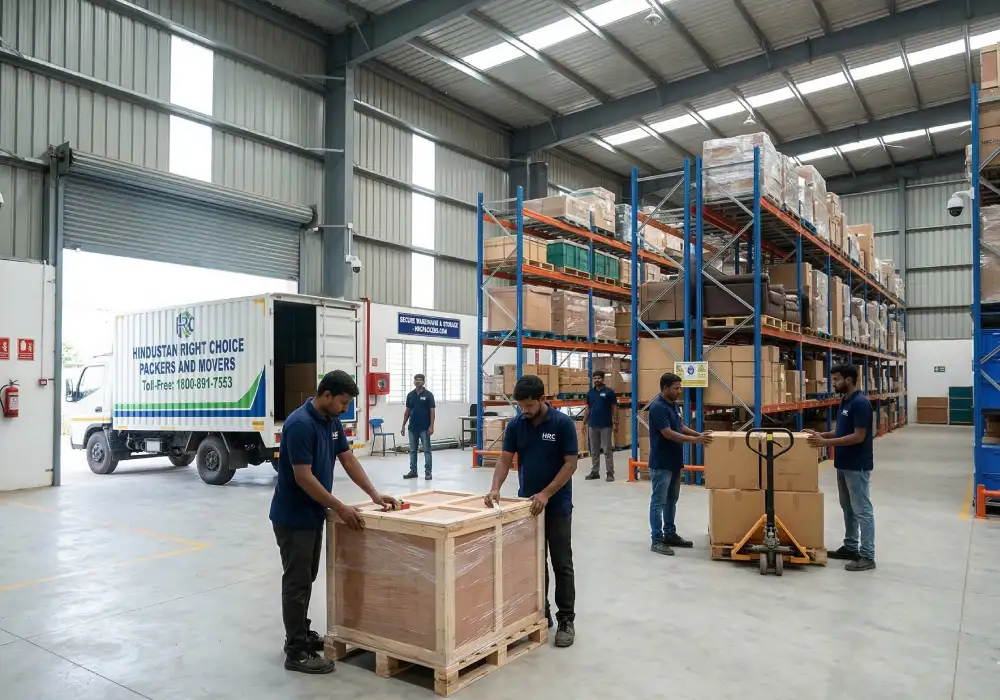 Warehouse and storage services in Whitefields with 24/7 security by HRC Packers