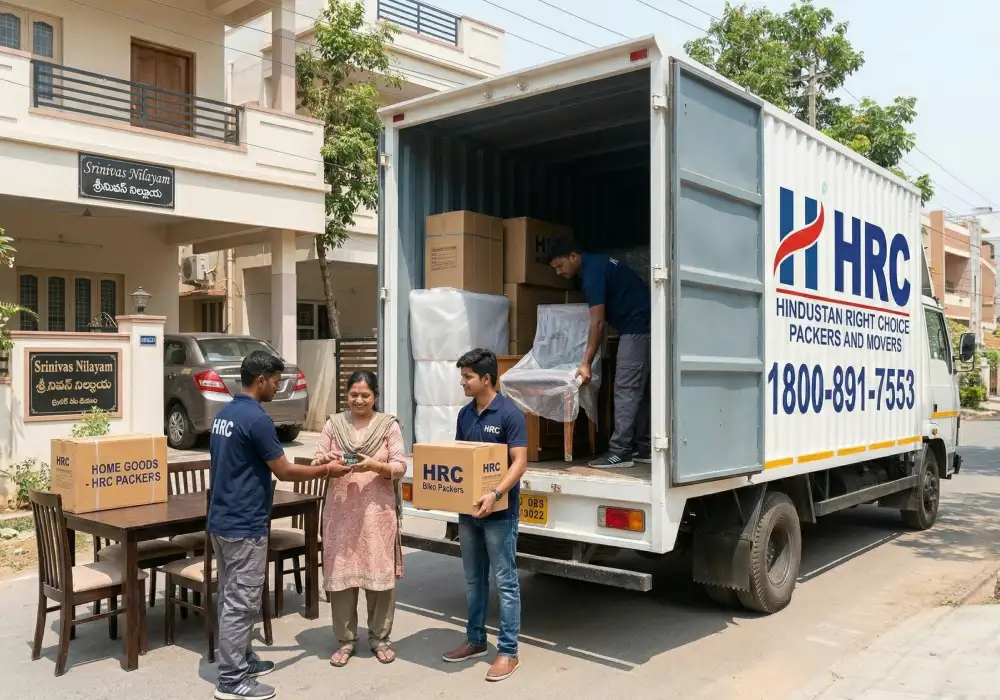 House shifting services in Sangapur with safe packing and relocation by HRC Packers