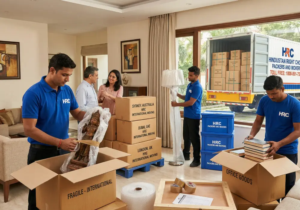 International packing services in Secunderabad for overseas relocation by HRC Packers