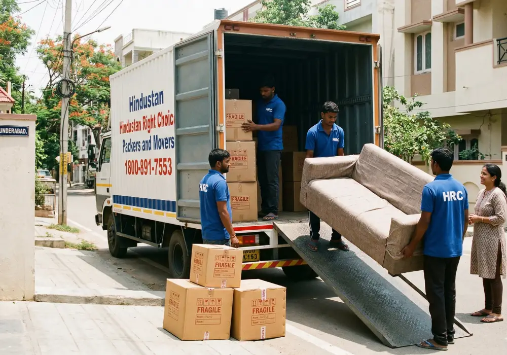 Safe loading and unloading services in Secunderabad by HRC Packers