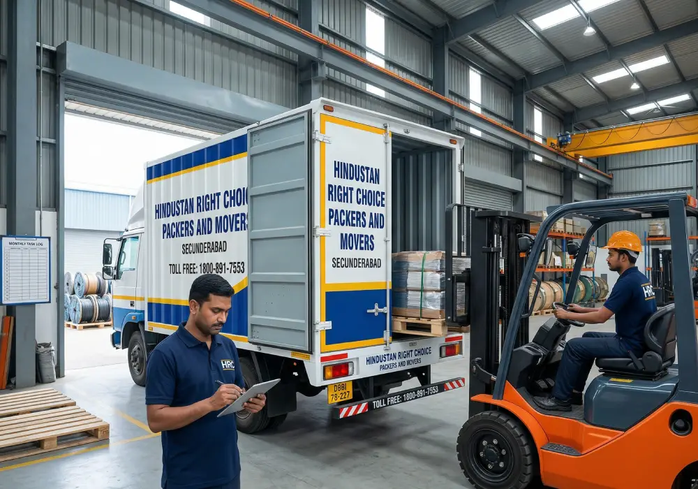 Safe loading and unloading services in Secunderabad by HRC Packers