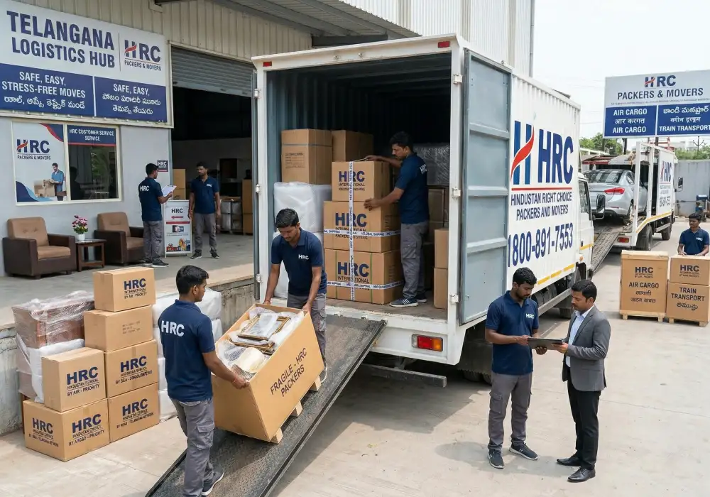 Logistics and transportation services in Sangapur by HRC Packers