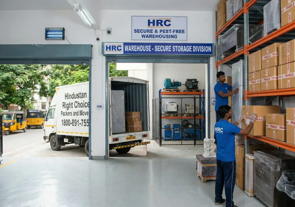 Warehouse and storage services in Secunderabad with 24/7 security by HRC Packers