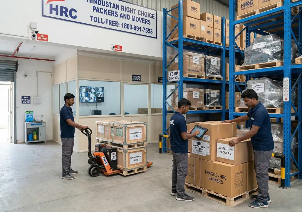 Warehouse and storage services in Sangapur with 24/7 security by HRC Packers